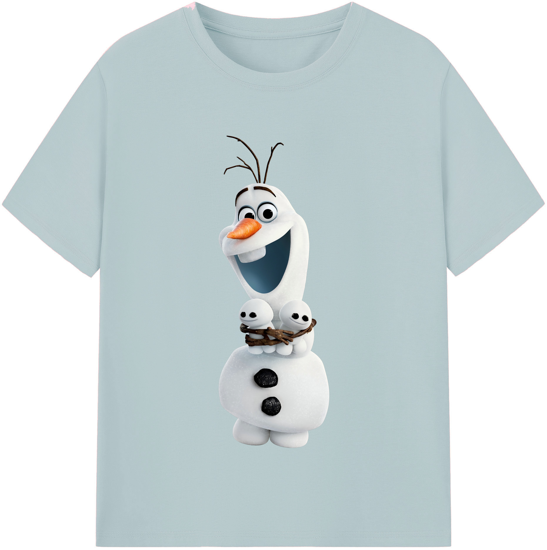 （画像用） アナと雪の女王 アンナ エルサ Frozen Anna Elsa 綿100％半袖Tシャツ（フロントプリント）